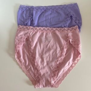 (2) NATORI Bliss Cotton French Cut Briefs